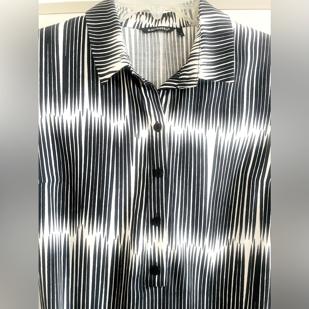 Marimekko “Kangasmekko” Black Striped Dress - Picture 3 of 7